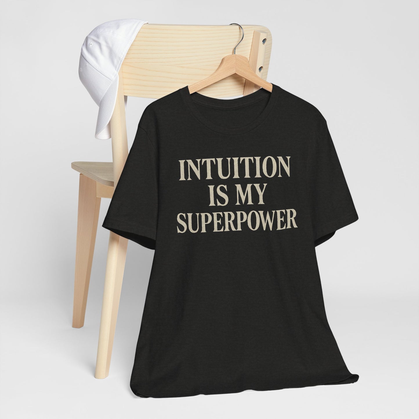 Intuition Is My Superpower Vintage Tee – Unisex Spiritual Graphic Shirt for Intentional Living