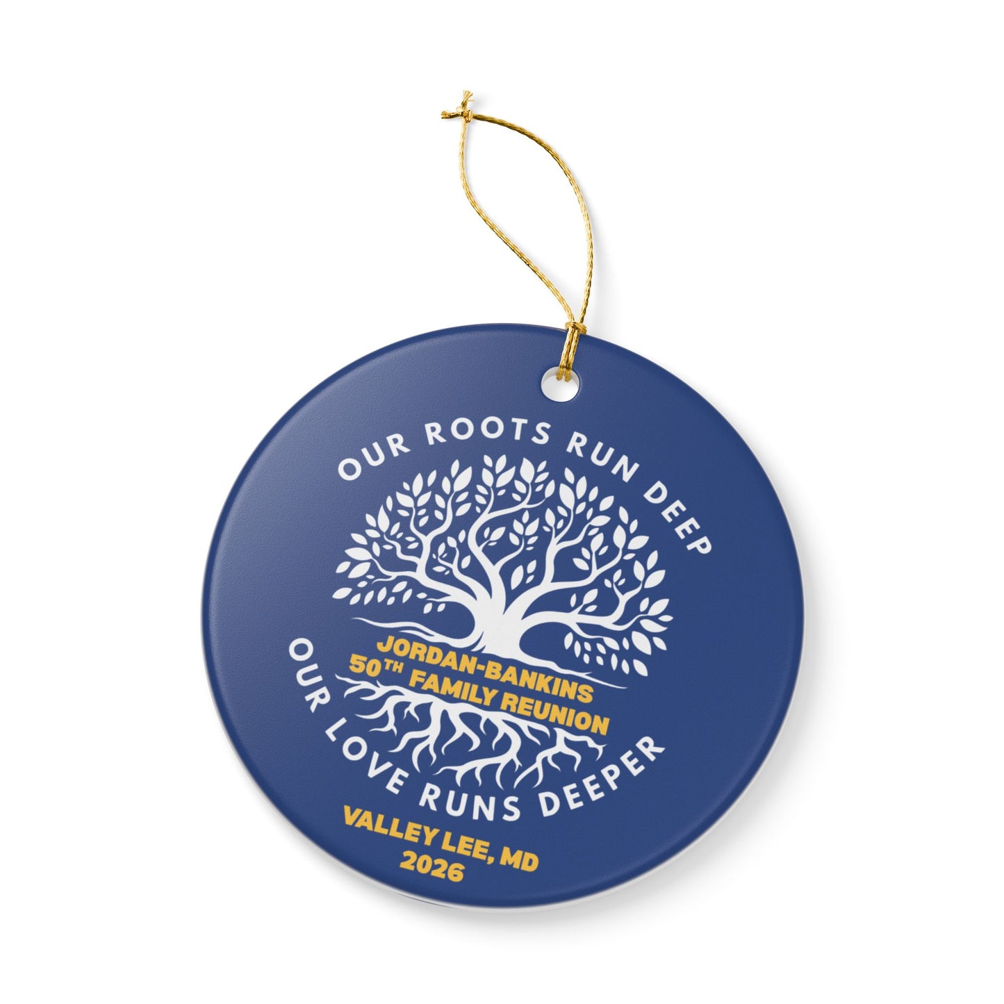 Jordan-Bankins Family Reunion | Ceramic Decoration Ornament, (1pc)