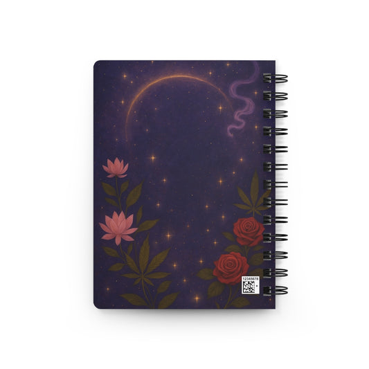 Notes From My Highest Self — Celestial Flower Goddess Spiral Journal (150 Pages)