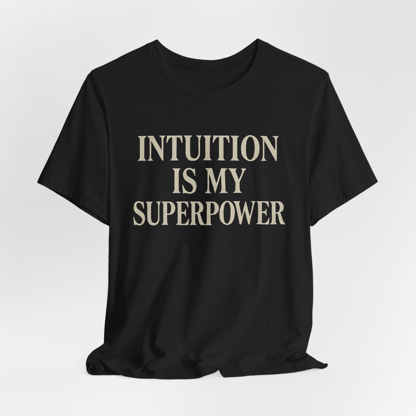 Intuition Is My Superpower Vintage Tee – Unisex Spiritual Graphic Shirt for Intentional Living
