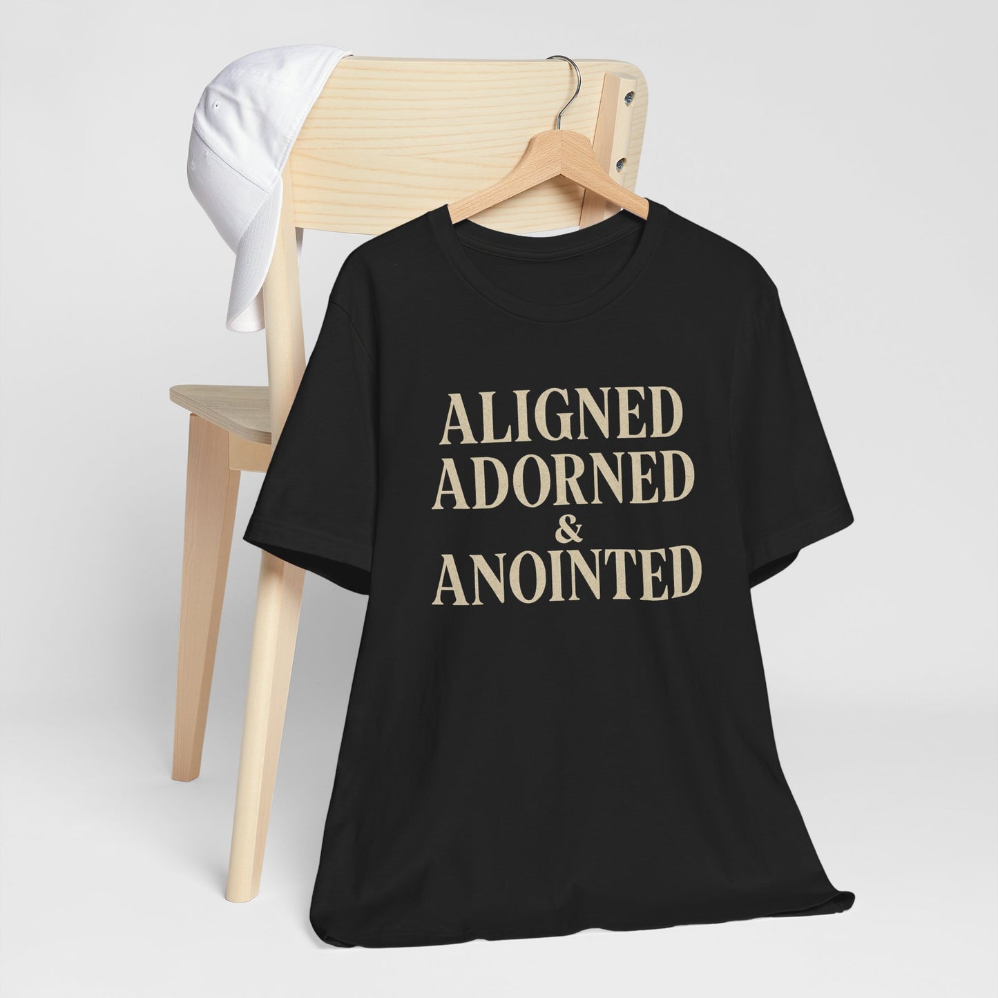 Aligned, Adorned & Anointed Vintage Graphic Tee – Spiritual Statement Shirt
