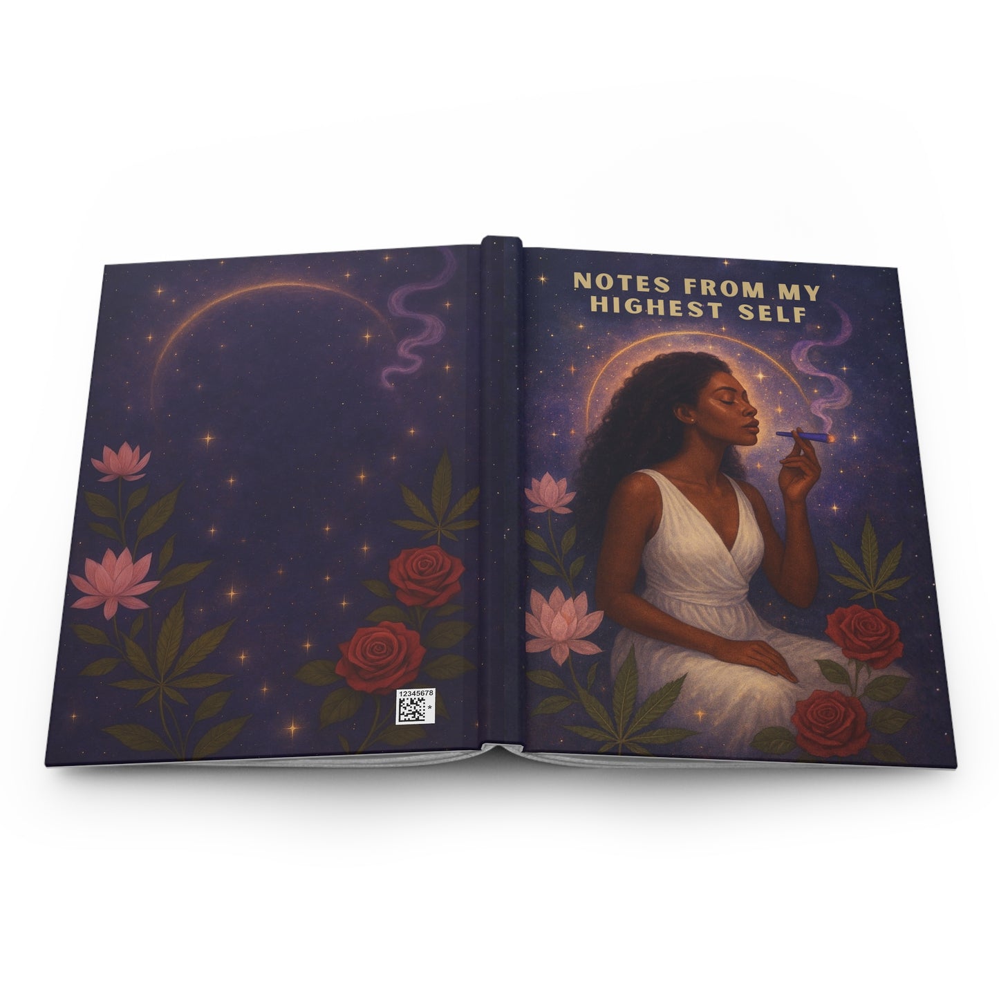 Notes From Her Highest Self Hardcover Journal – Matte Lined Notebook for Intentional Living & Daily Reflection