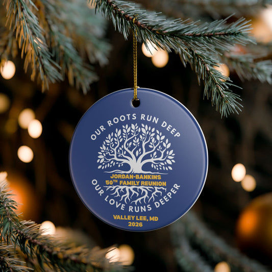 Jordan-Bankins Family Reunion | Ceramic Decoration Ornament, (1pc)
