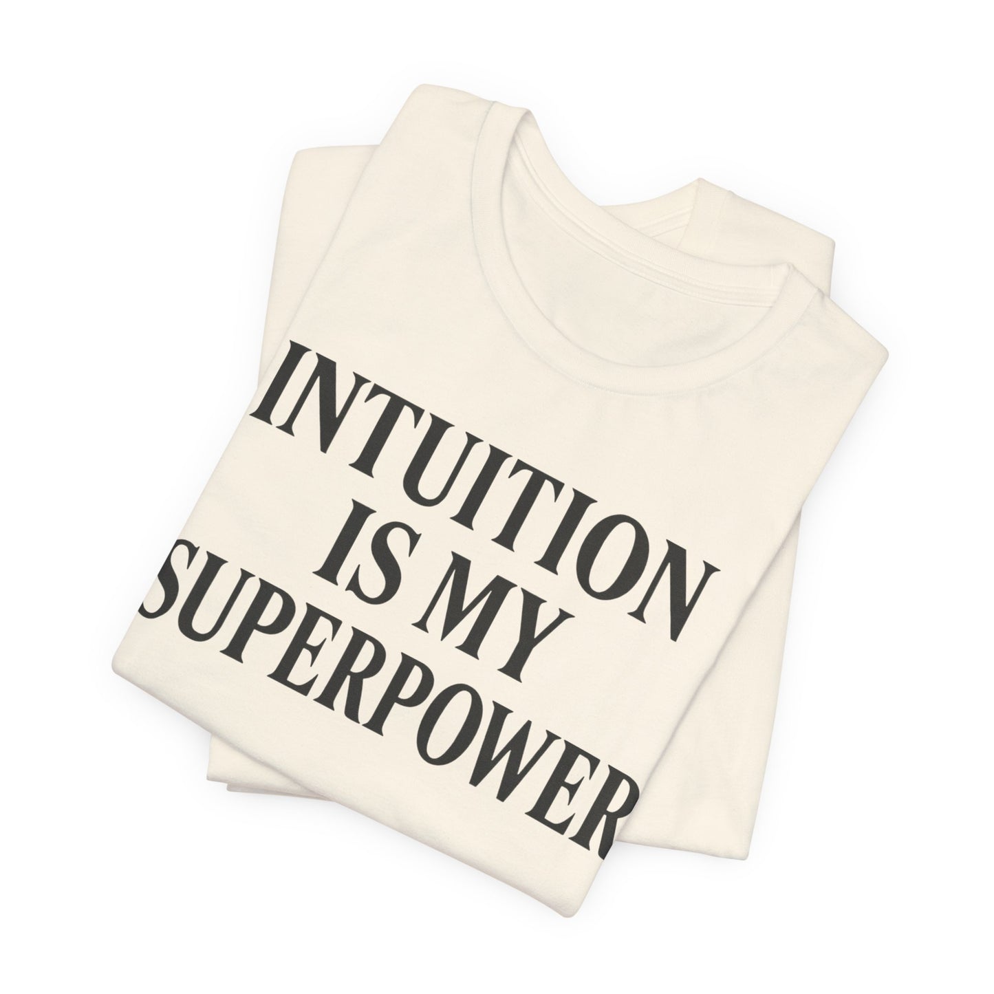Intuition Is My Superpower Vintage Tee – Unisex Spiritual Graphic Shirt for Intentional Living