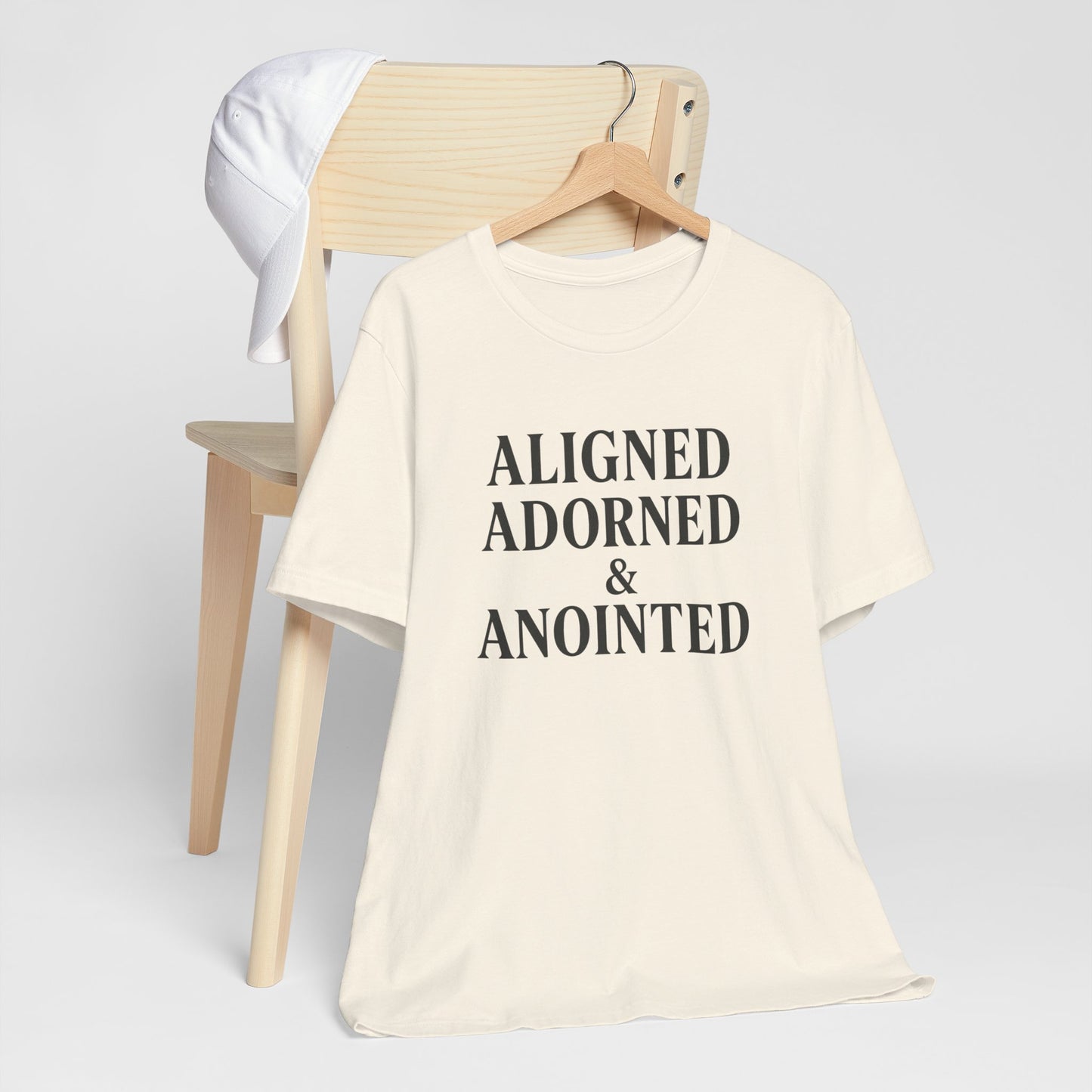 Aligned, Adorned & Anointed Vintage Graphic Tee – Spiritual Statement Shirt