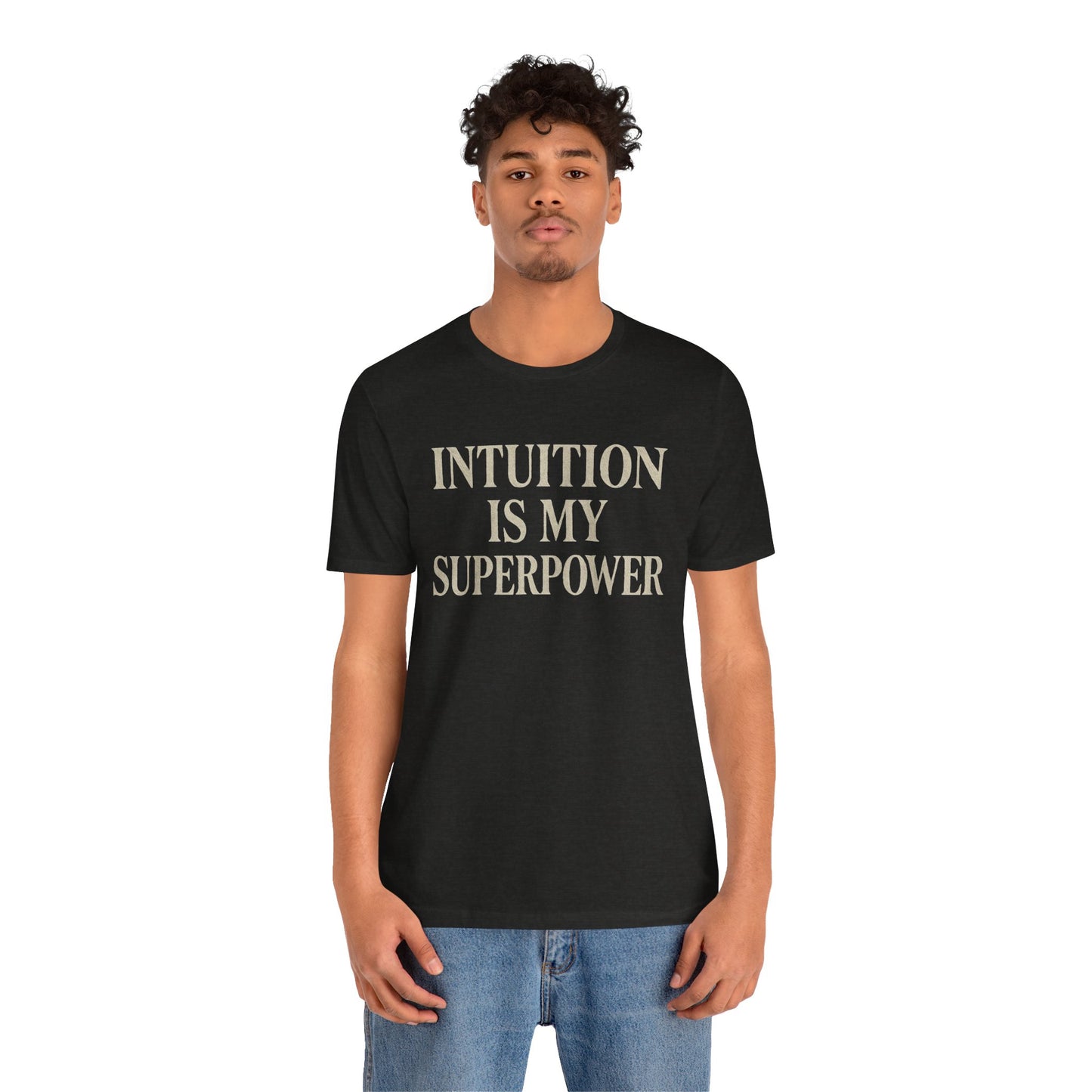 Intuition Is My Superpower Vintage Tee – Unisex Spiritual Graphic Shirt for Intentional Living