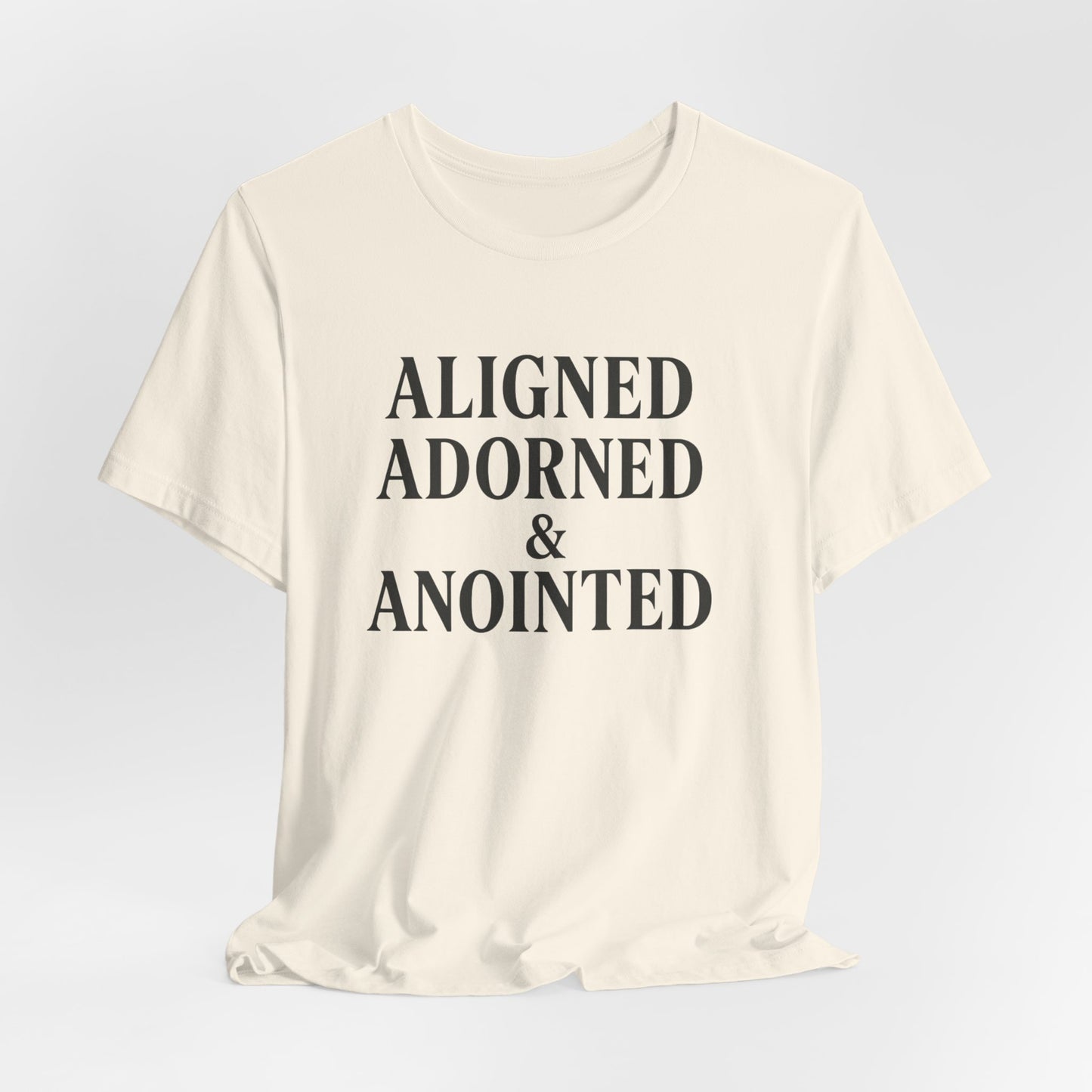 Aligned, Adorned & Anointed Vintage Graphic Tee – Spiritual Statement Shirt