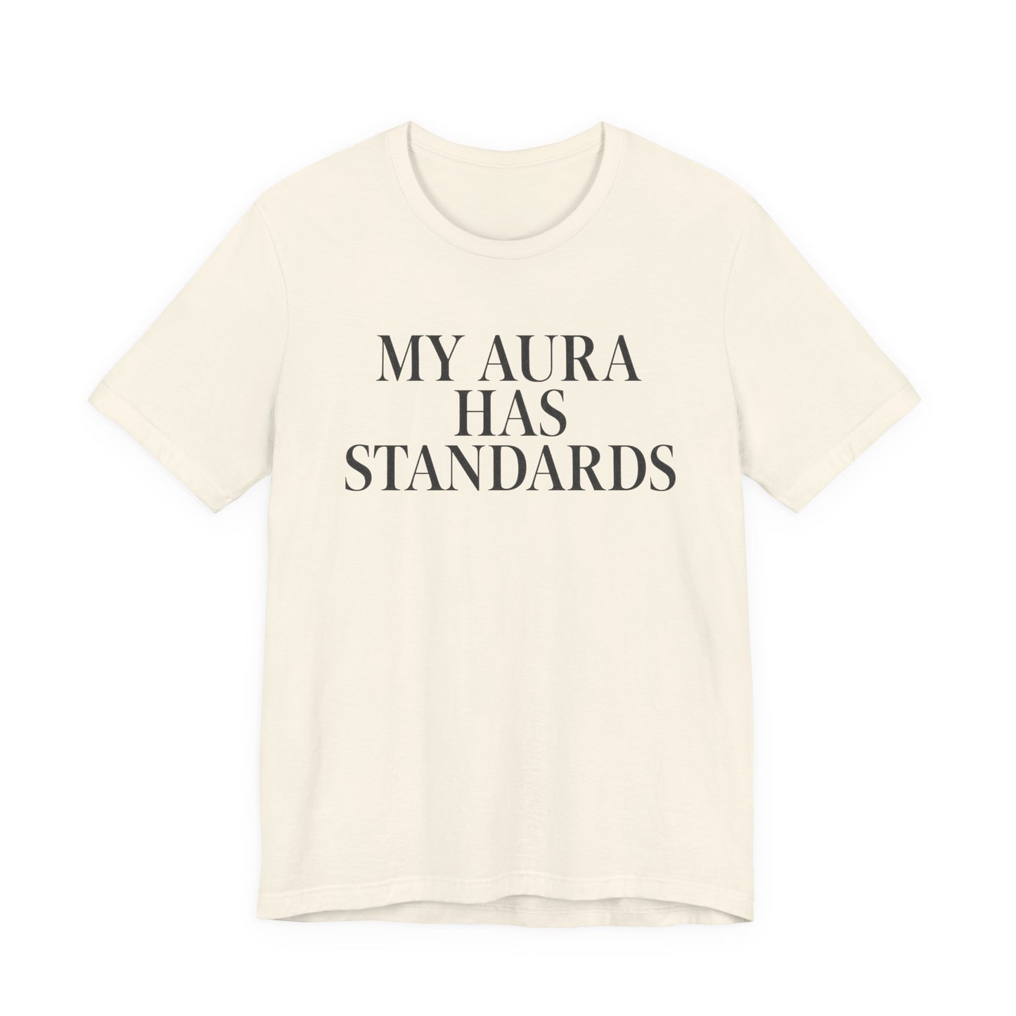 My Aura Has Standards Vintage Tee – Unisex Spiritual Graphic Shirt for Intentional Living