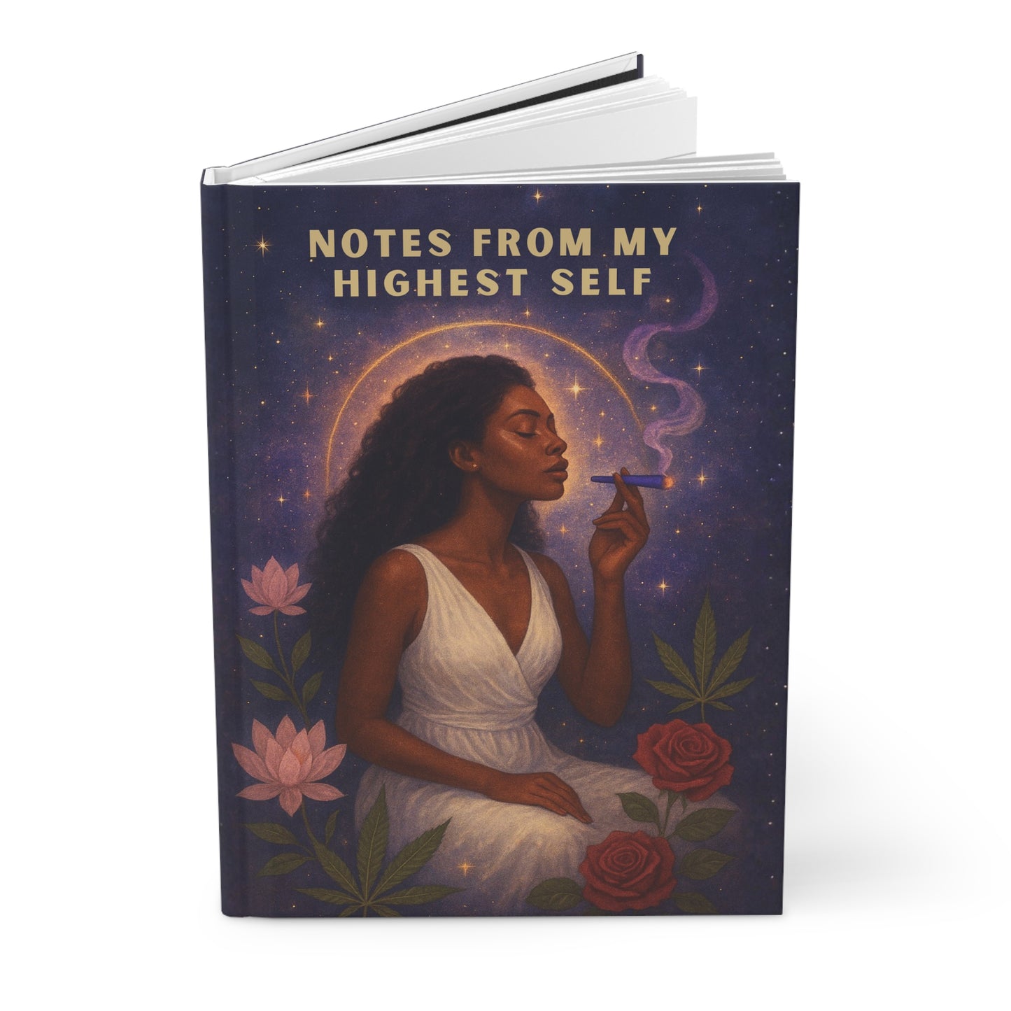 Notes From Her Highest Self Hardcover Journal – Matte Lined Notebook for Intentional Living & Daily Reflection