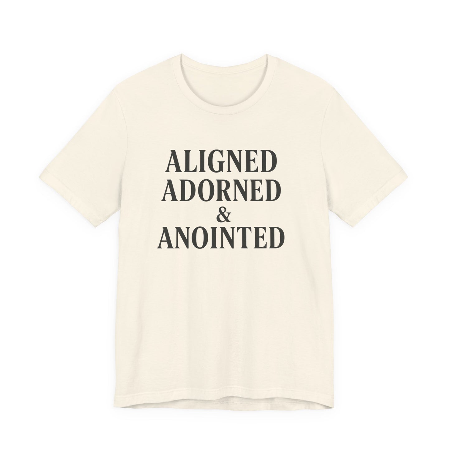 Aligned, Adorned & Anointed Vintage Graphic Tee – Spiritual Statement Shirt