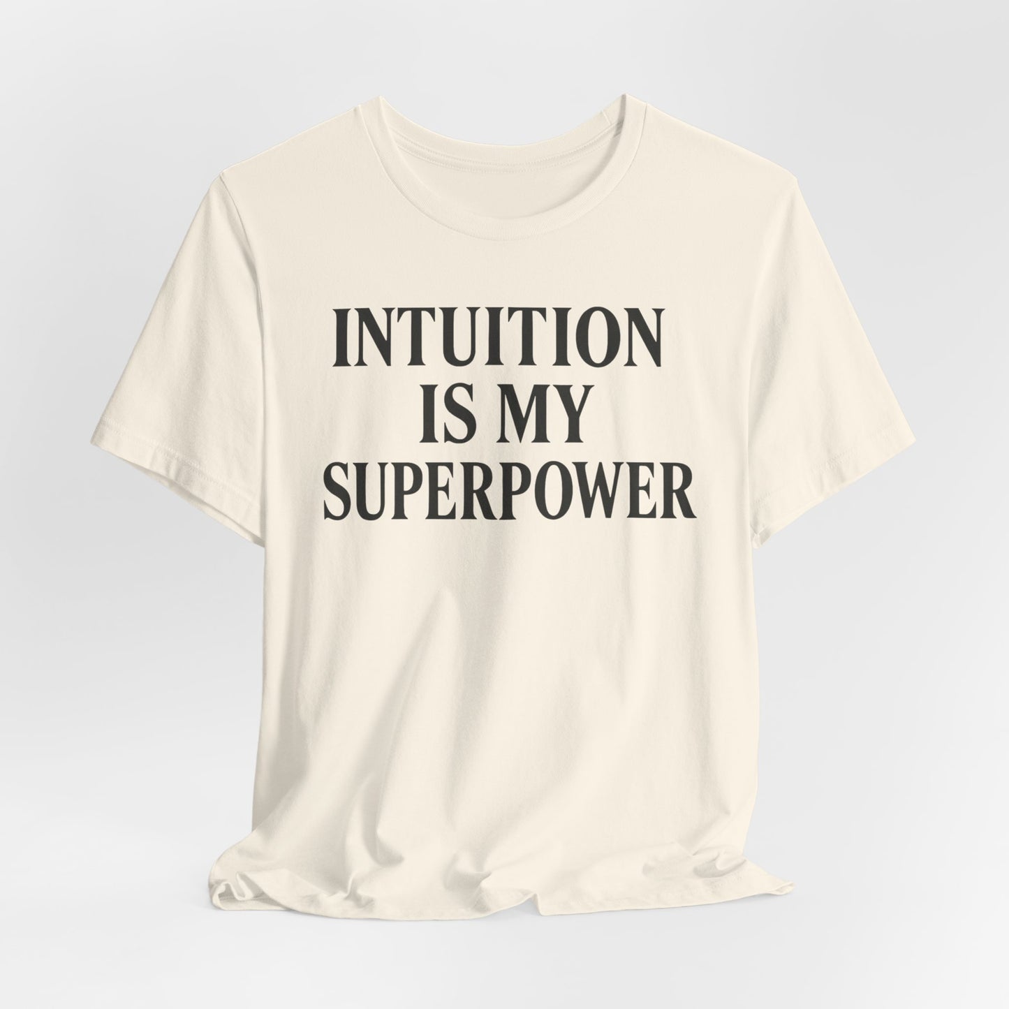 Intuition Is My Superpower Vintage Tee – Unisex Spiritual Graphic Shirt for Intentional Living