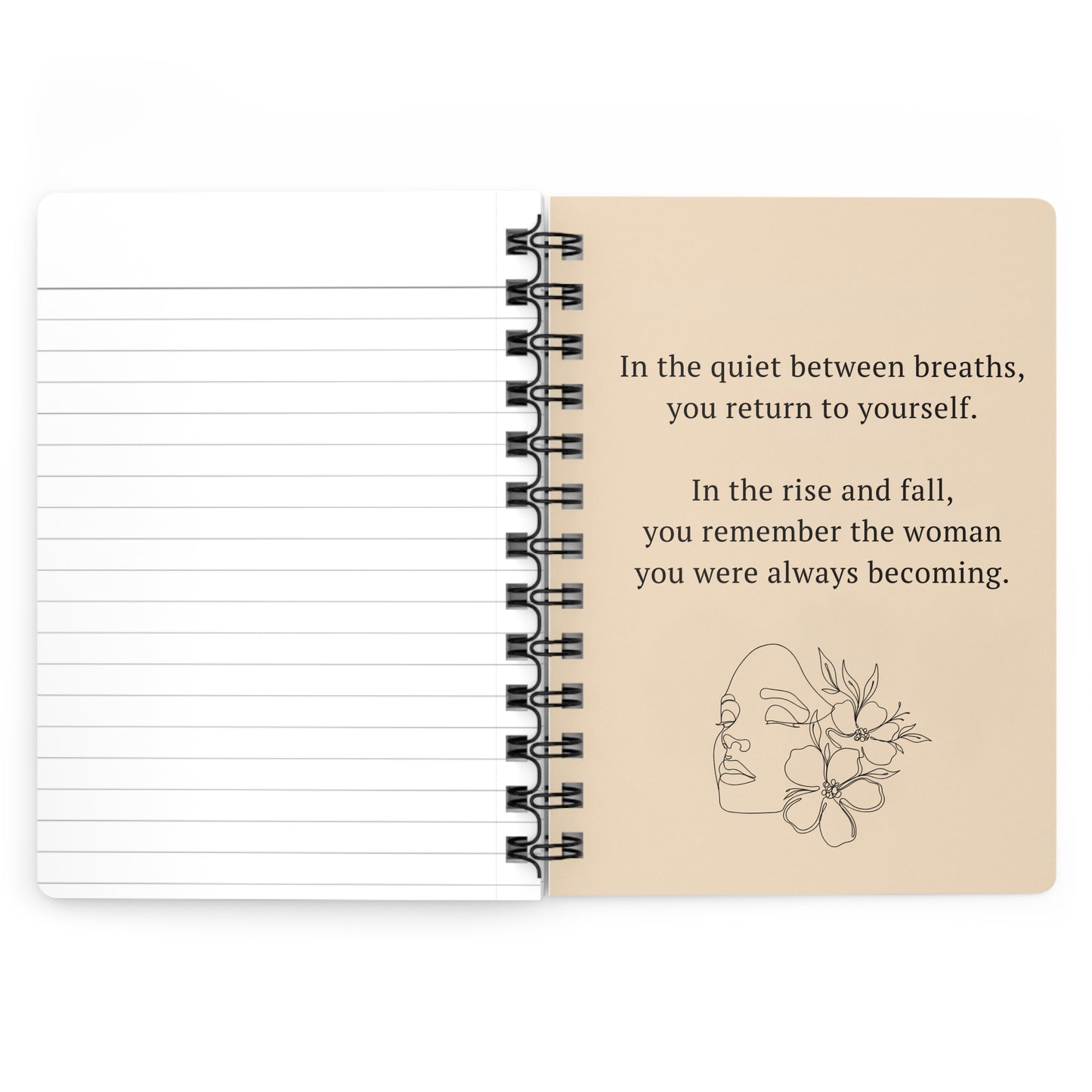 Notes From My Highest Self — Celestial Flower Goddess Spiral Journal (150 Pages)