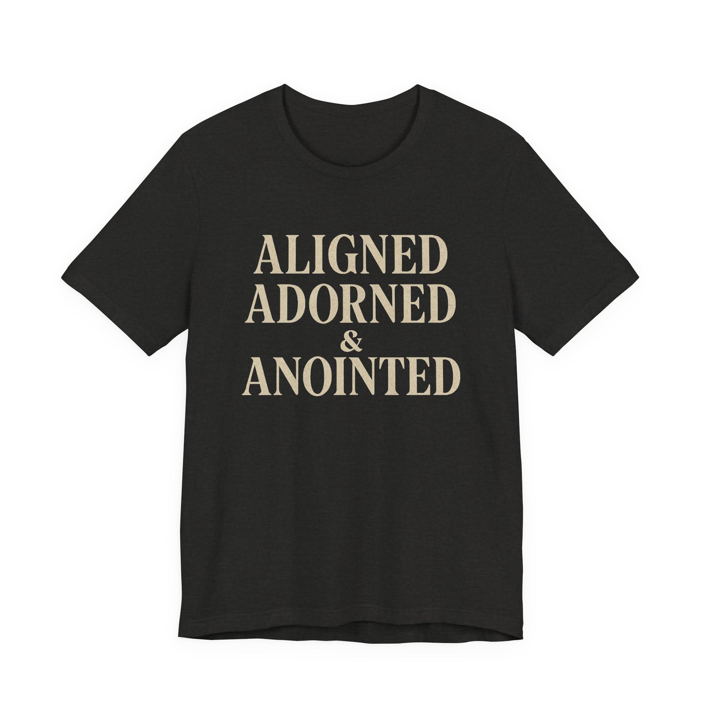 Aligned, Adorned & Anointed Vintage Graphic Tee – Spiritual Statement Shirt