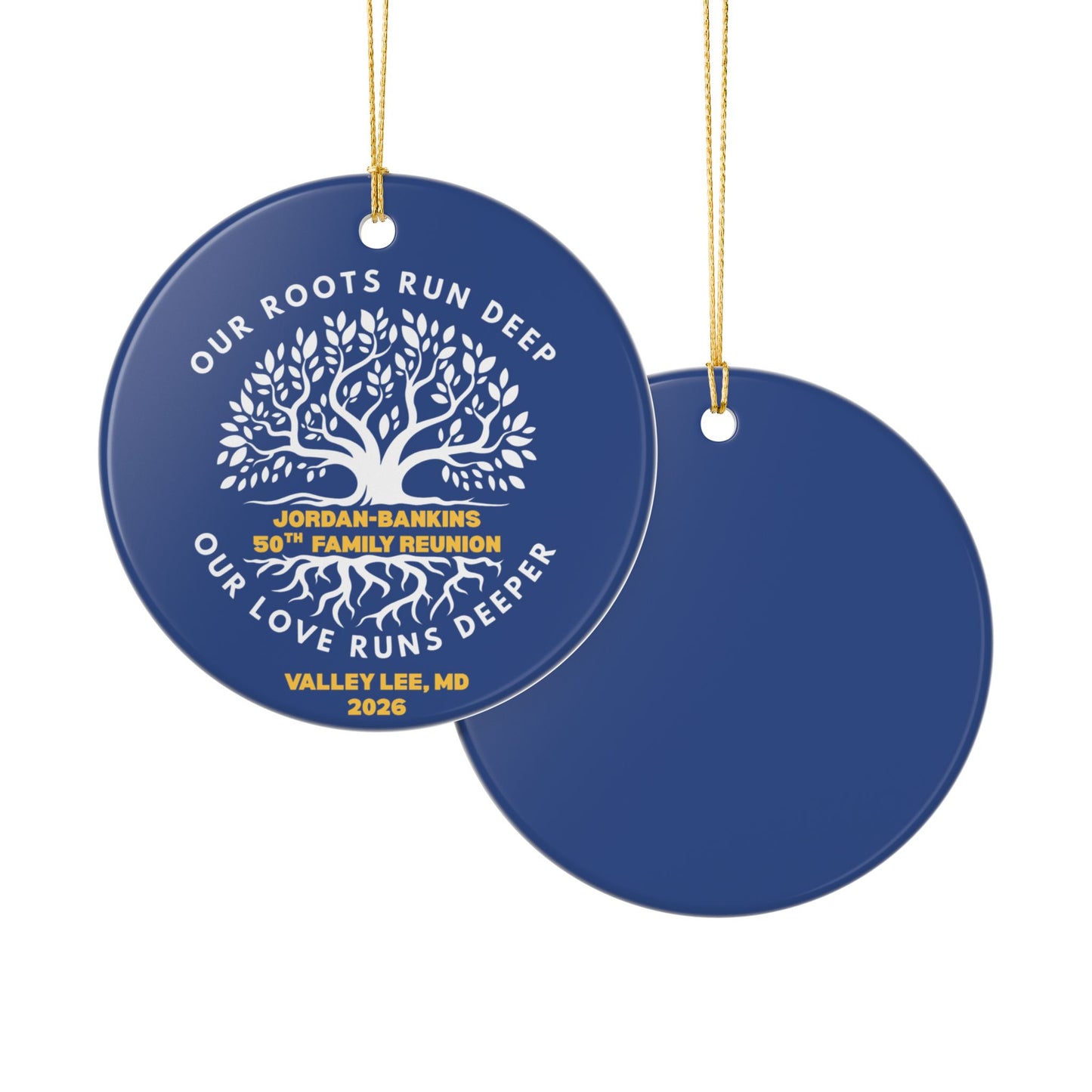 Jordan-Bankins Family Reunion | Ceramic Decoration Ornament, (1pc)