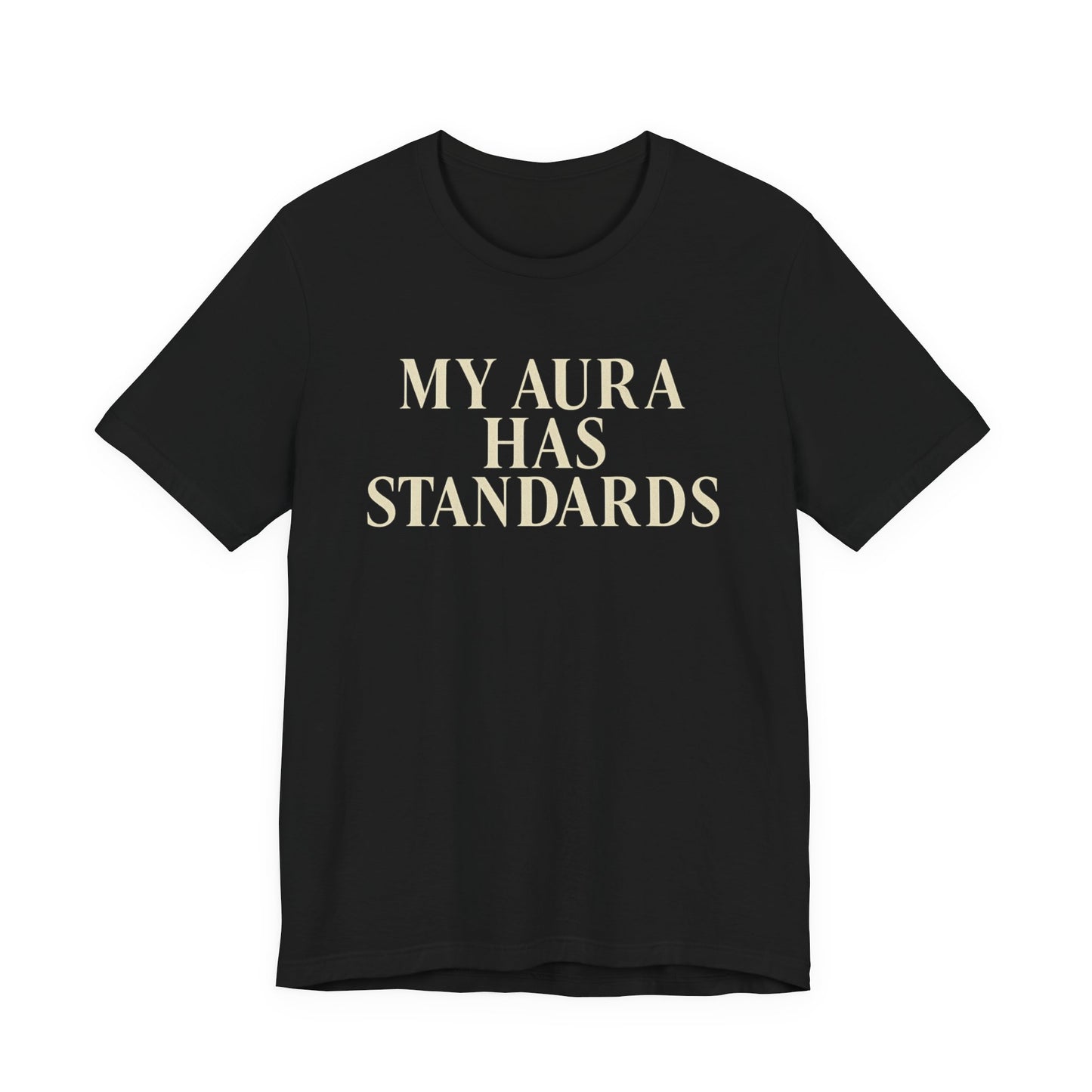 My Aura Has Standards Vintage Tee – Unisex Spiritual Graphic Shirt for Intentional Living