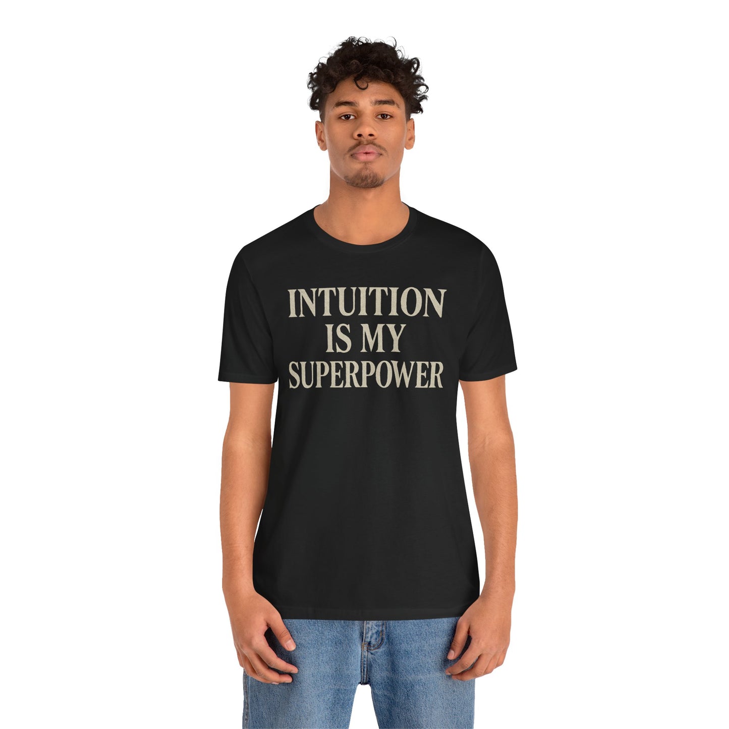 Intuition Is My Superpower Vintage Tee – Unisex Spiritual Graphic Shirt for Intentional Living
