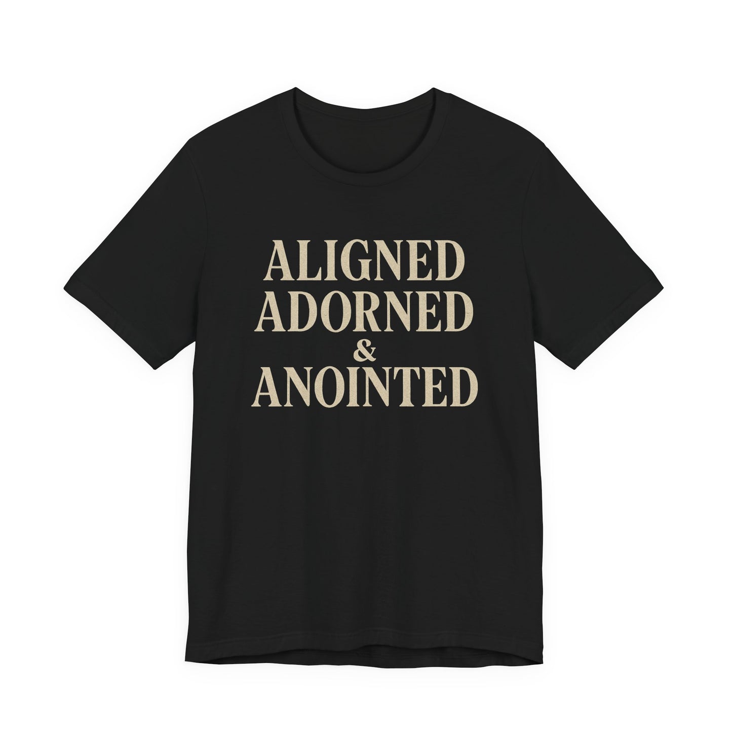 Aligned, Adorned & Anointed Vintage Graphic Tee – Spiritual Statement Shirt
