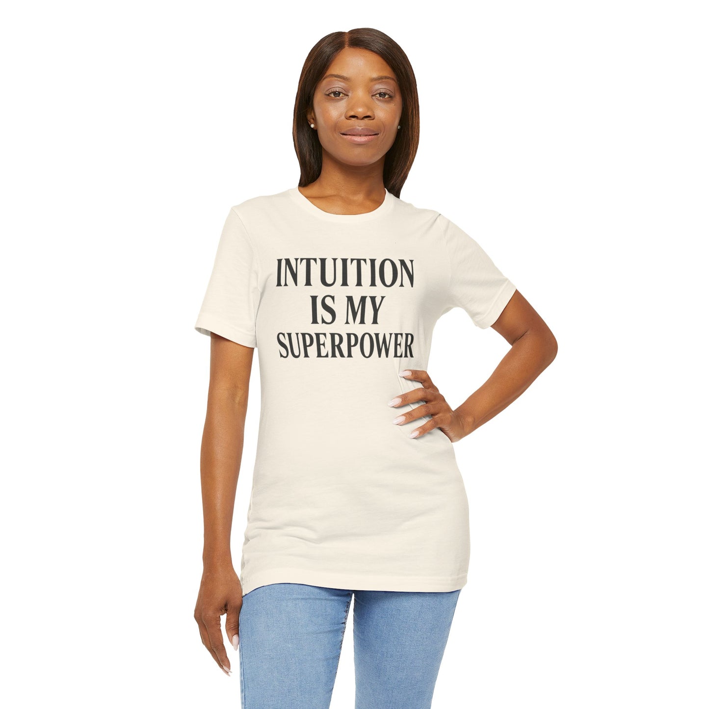 Intuition Is My Superpower Vintage Tee – Unisex Spiritual Graphic Shirt for Intentional Living