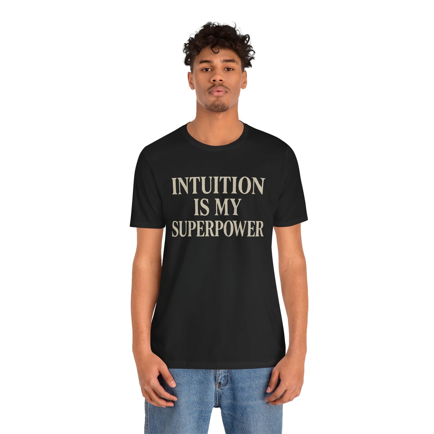 Intuition Is My Superpower Vintage Tee – Unisex Spiritual Graphic Shirt for Intentional Living