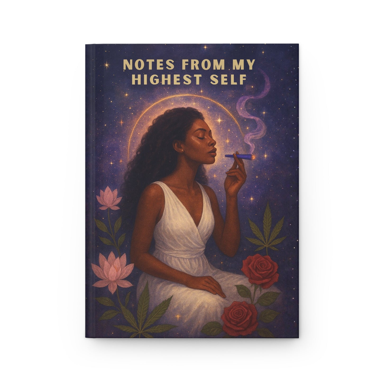Notes From Her Highest Self Hardcover Journal – Matte Lined Notebook for Intentional Living & Daily Reflection