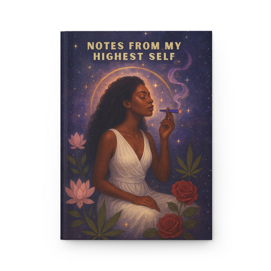 Notes From Her Highest Self Hardcover Journal – Matte Lined Notebook for Intentional Living & Daily Reflection