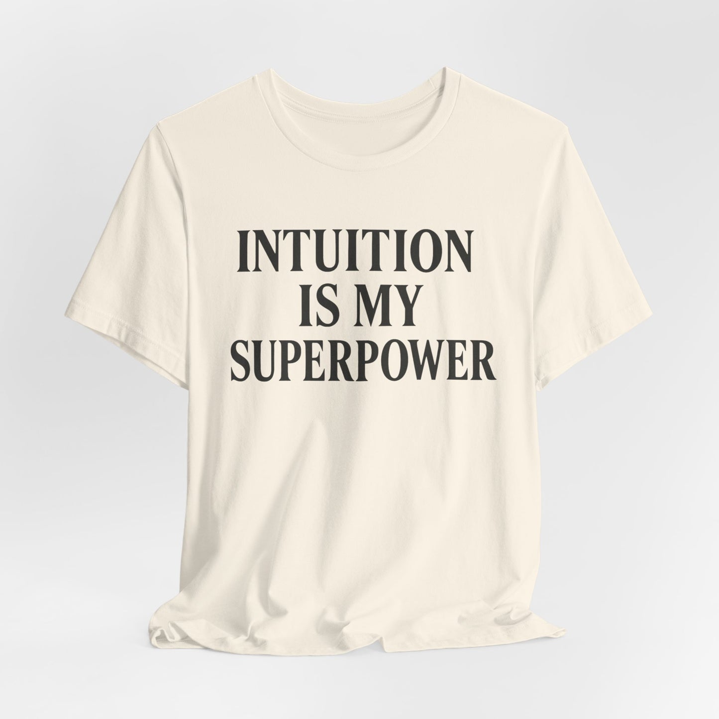 Intuition Is My Superpower Vintage Tee – Unisex Spiritual Graphic Shirt for Intentional Living