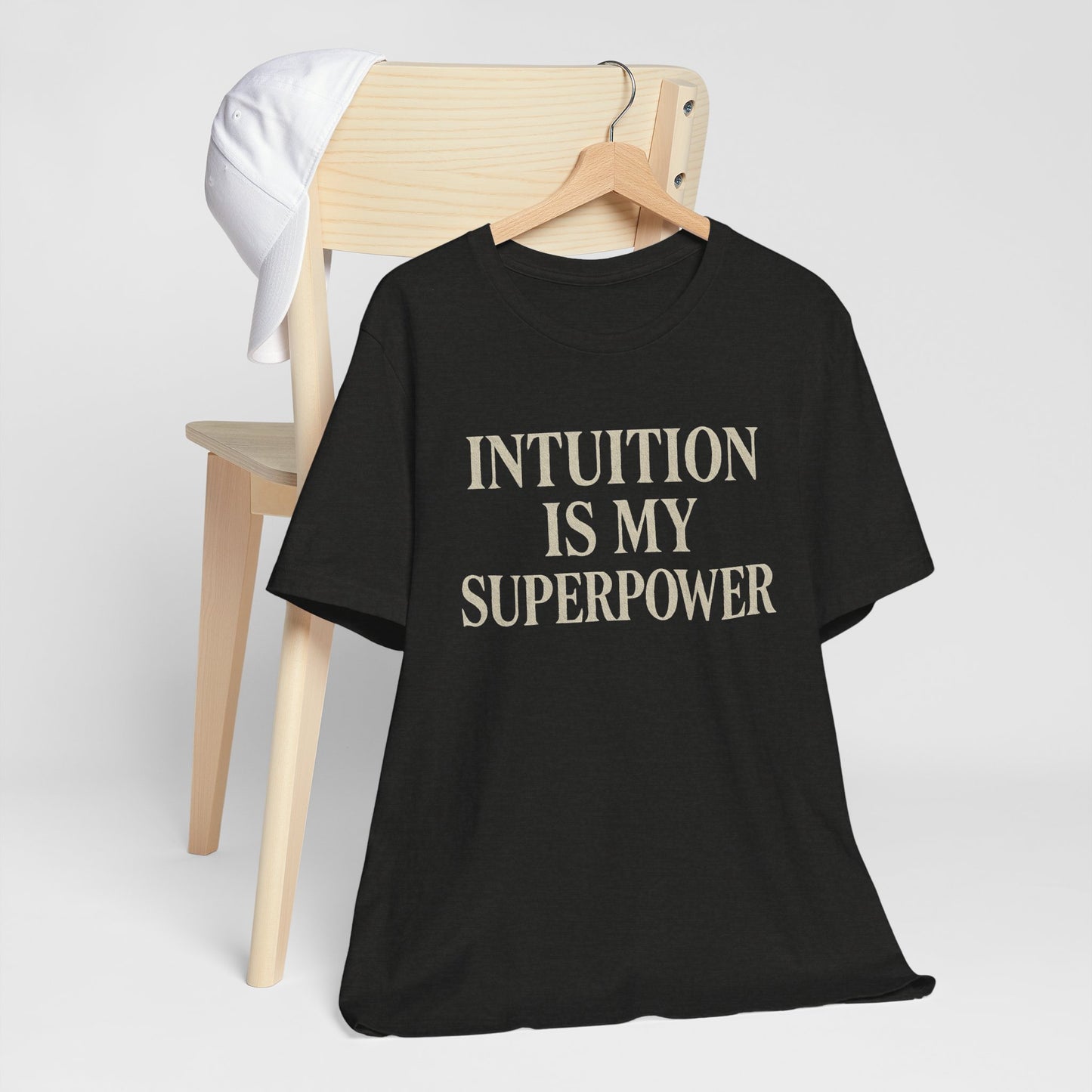 Intuition Is My Superpower Vintage Tee – Unisex Spiritual Graphic Shirt for Intentional Living
